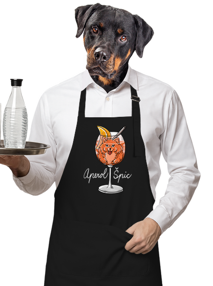 Aperol Špic zástěra Black