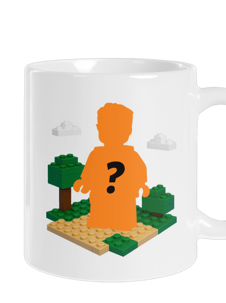 Lego postava z vlastní fotky klasický hrnek White