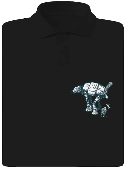 AT-AT pánská polokošile Black