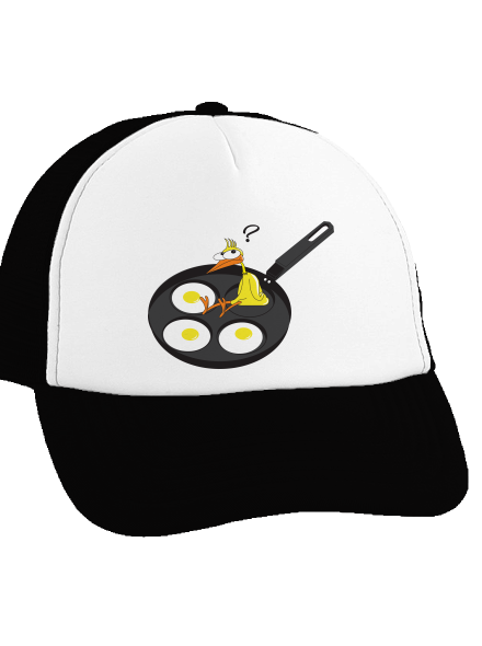 Kuře kšiltovka truckerka Black cap
