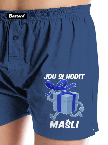 Jdu si hodit mašli pánské trenky Blue