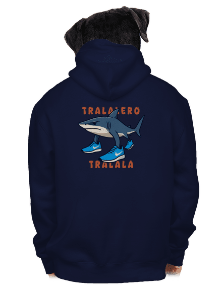 Tralalero Tralala – Italian Brainrot pánská mikina na zip Navy