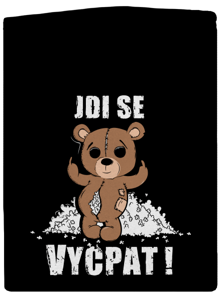 Jdi se vycpat pánská mikina na zip Black
