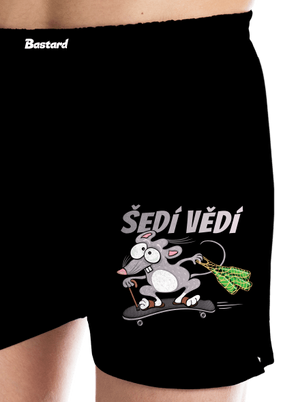 Šedí vědí - myšák pánské trenky Black