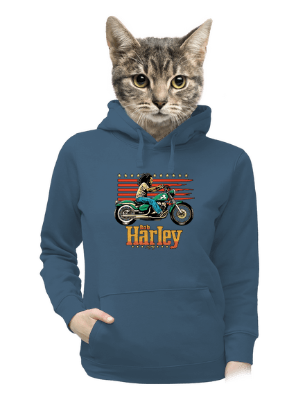 Bob Harley dámská mikina klokanka Denim