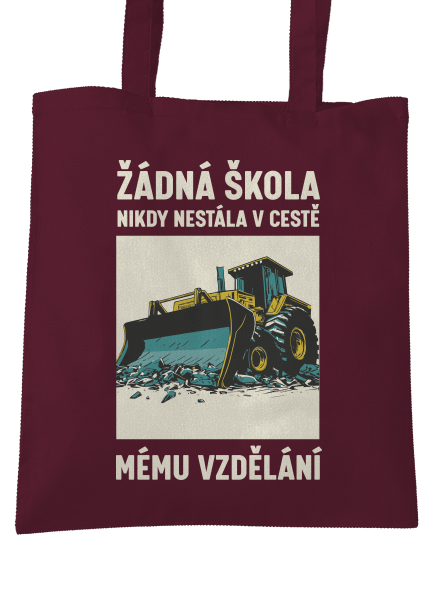 Žádná škola taška Burgundy