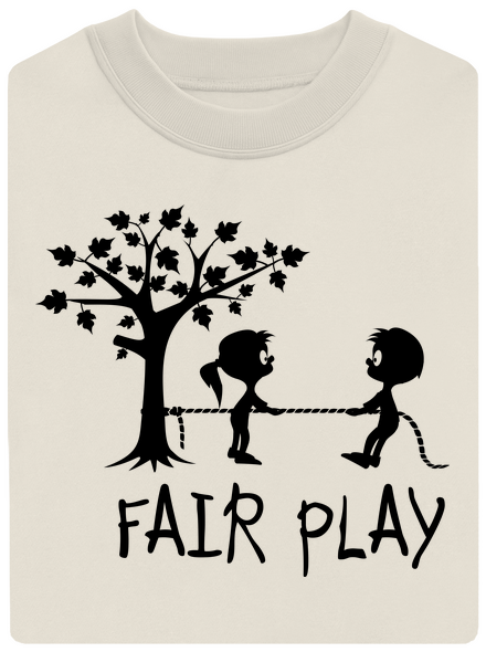 Fair play unisex mikina bez kapuce Off White