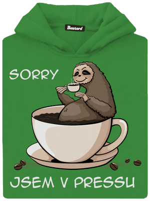 V pressu dětská mikina klokanka Kelly Green AWD