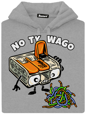 Wago svorka pánská mikina klokanka Light Melange