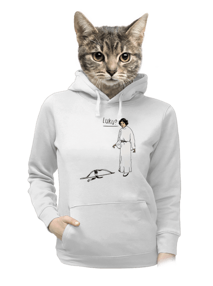 Luke a Leia dámská mikina klokanka White