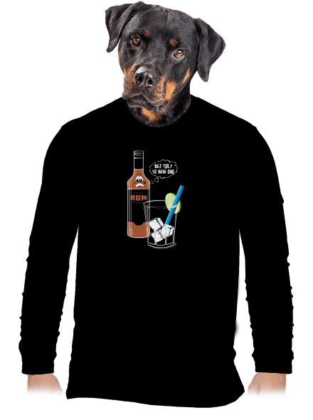 Rum a Cola pánské dlouhý rukáv Black