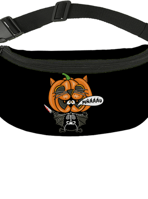 Halloweenská kočička ledvinka Black