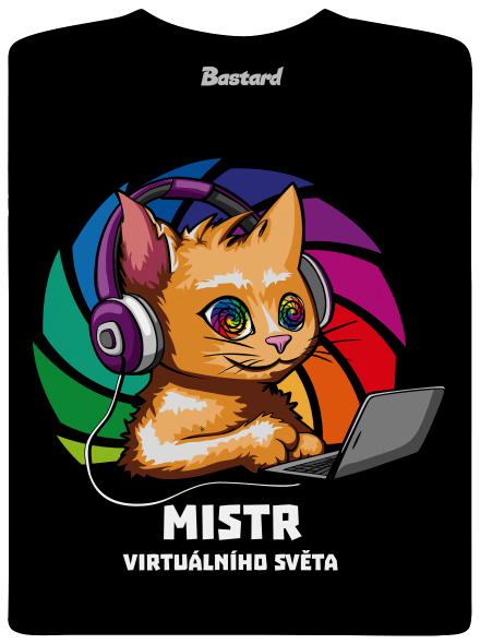 Mistr virtuálního světa pánské dlouhý rukáv Black