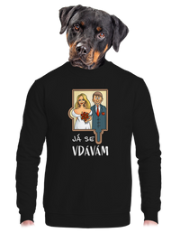 unisex mikina bez kapuce