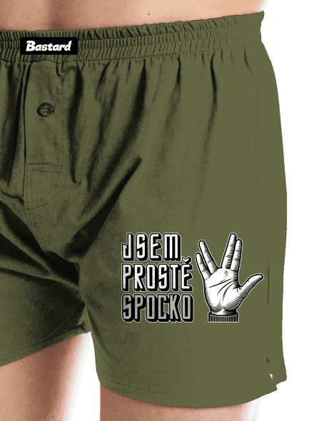 Jsem Spocko pánské trenky Khaki