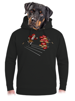 Slevy! unisex mikina premium Dark Black