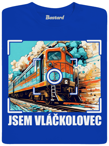 Jsem vláčkolovec pánské dlouhý rukáv Royal Blue