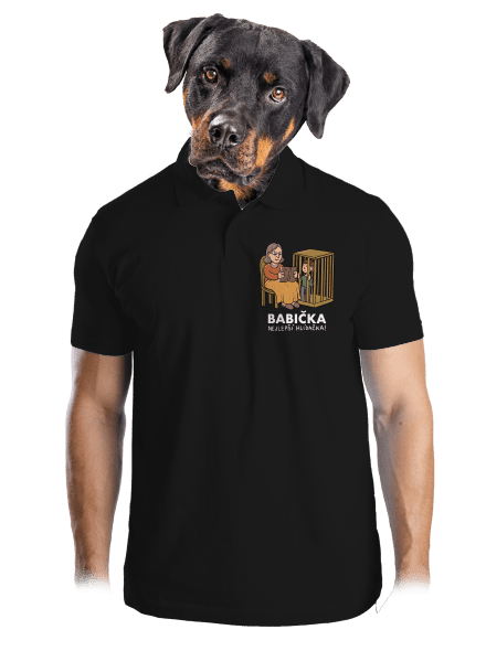 Babička hlídačka pánská polokošile Black
