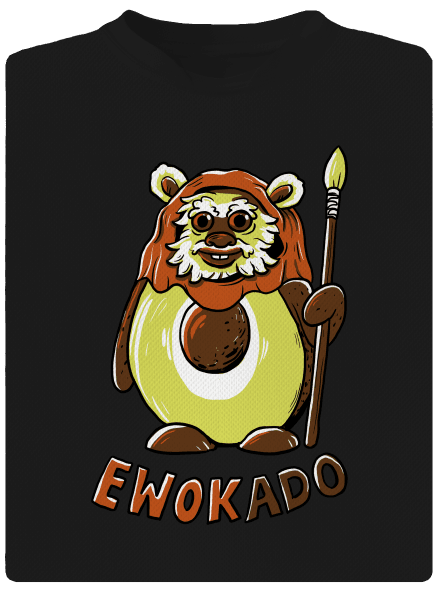 Ewokado pánské sportovní tričko Black