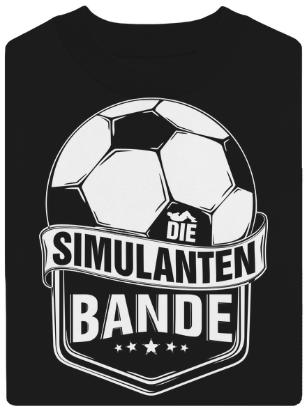 Simulanten bande unisex mikina bez kapuce Black