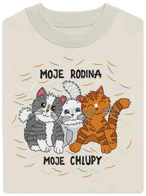 Moje rodina unisex mikina bez kapuce Off White