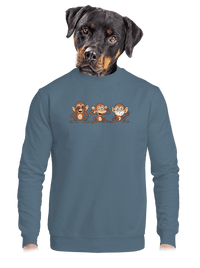 unisex mikina bez kapuce