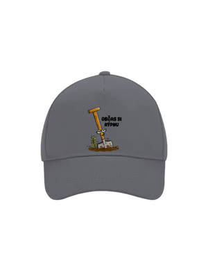 Občas si rýpnu kšiltovka baseballka Graphite grey