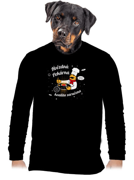 Hvězdná pekárna pánské dlouhý rukáv Black