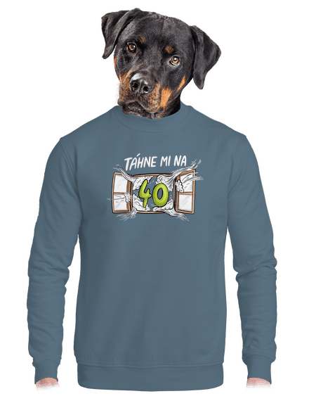 Táhne mi na unisex mikina bez kapuce Nordic Blue