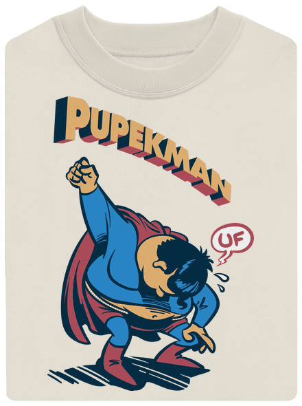 Pupekman unisex mikina bez kapuce Off White