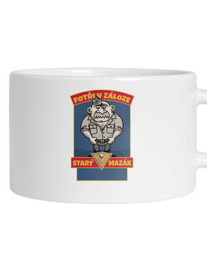 Starý mazák hrnek makronka White