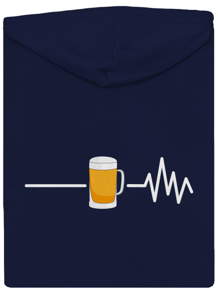 Beer help pánská mikina na zip Navy