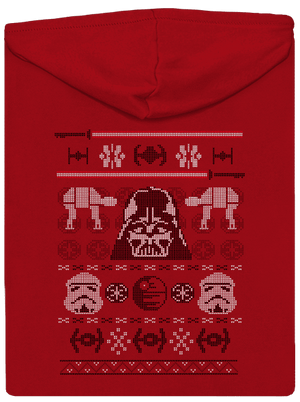 Vader na svetru pánská mikina na zip Red