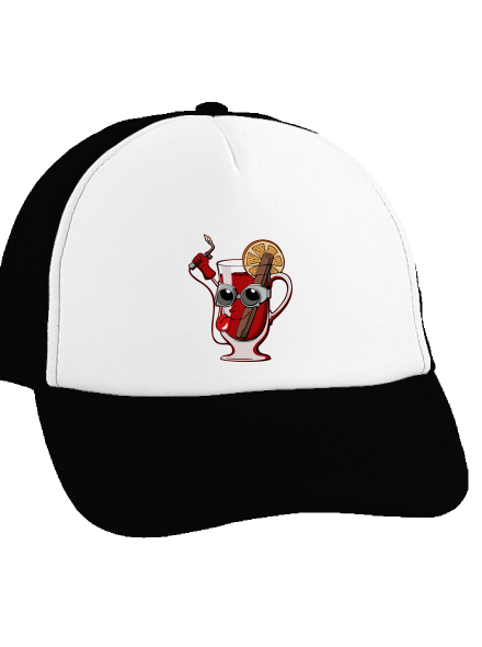Svařák kšiltovka truckerka Black cap
