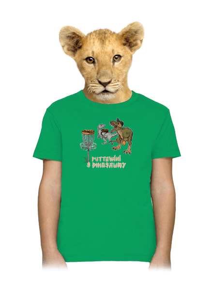 Puttování s dinosaury dětské tričko Kelly Green