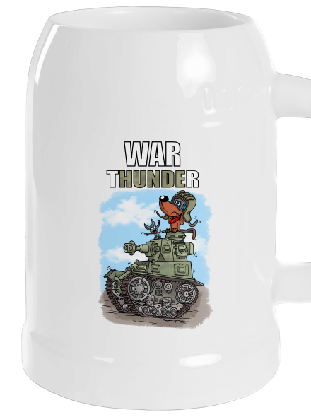 War Hunde půllitr White