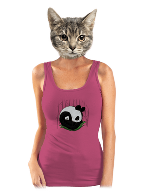 Dvě spící pandy dámské tílko klasické Magenta