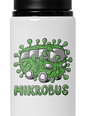 Mikrobus lahev na vodu White