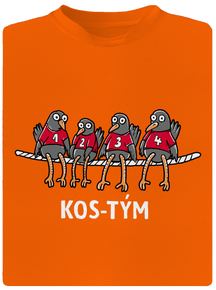 Kos-tým dětské sportovní tričko Neon Orange