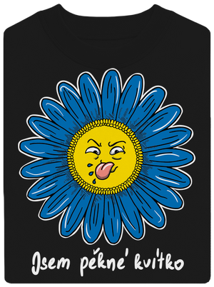 Kvítko unisex mikina bez kapuce Black