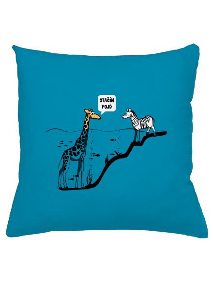 Stačím, pojď polštář Blue Turquoise
