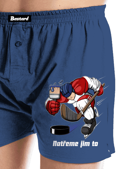 Natřeme jim to - Hokej pánské trenky Blue