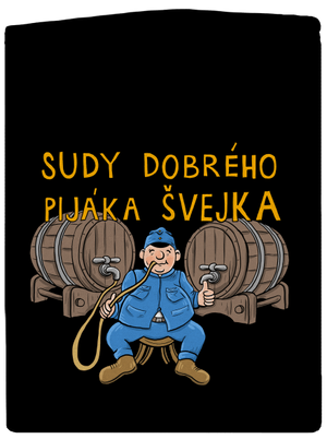 Sudy dobrého pijáka Švejka dámská mikina na zip Black