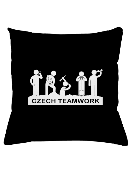 Czech Teamwork polštář Black