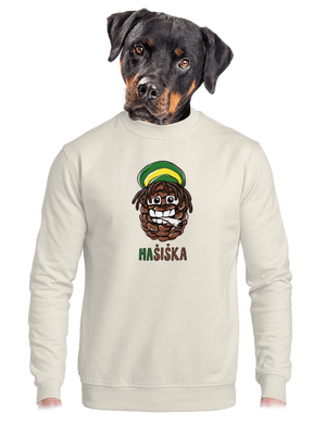 Hašiška unisex mikina bez kapuce Off White