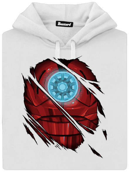 Ironman dámská mikina klokanka White