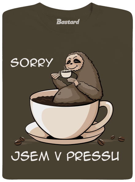 V pressu pánské dlouhý rukáv Urban Khaki