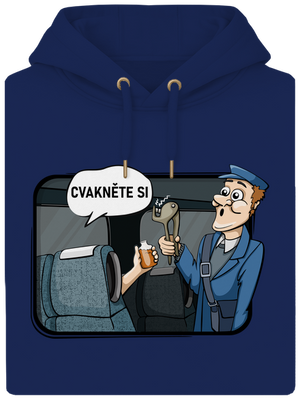 Cvakněte si unisex mikina premium Navy