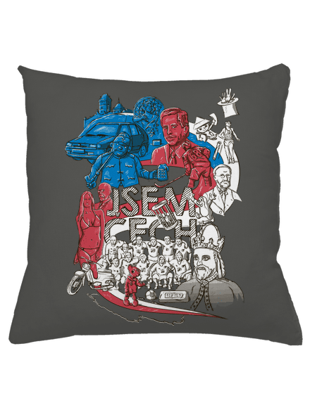 Jsem Čech polštář Gray Pol