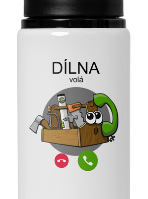 Dílna volá lahev na vodu White